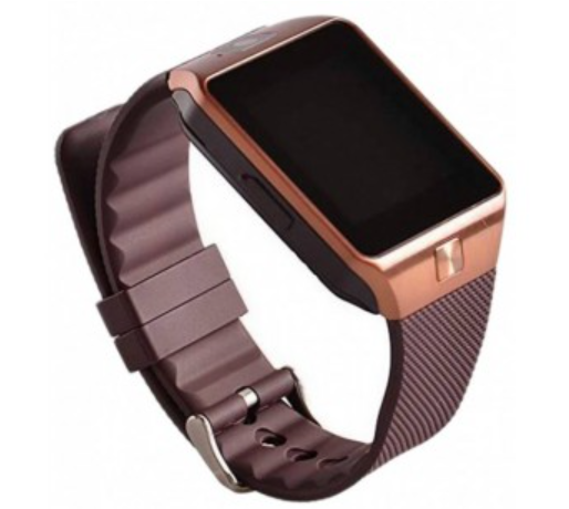 Smartwatch DZ09 Bluetooth cu SIM Rose Gold,